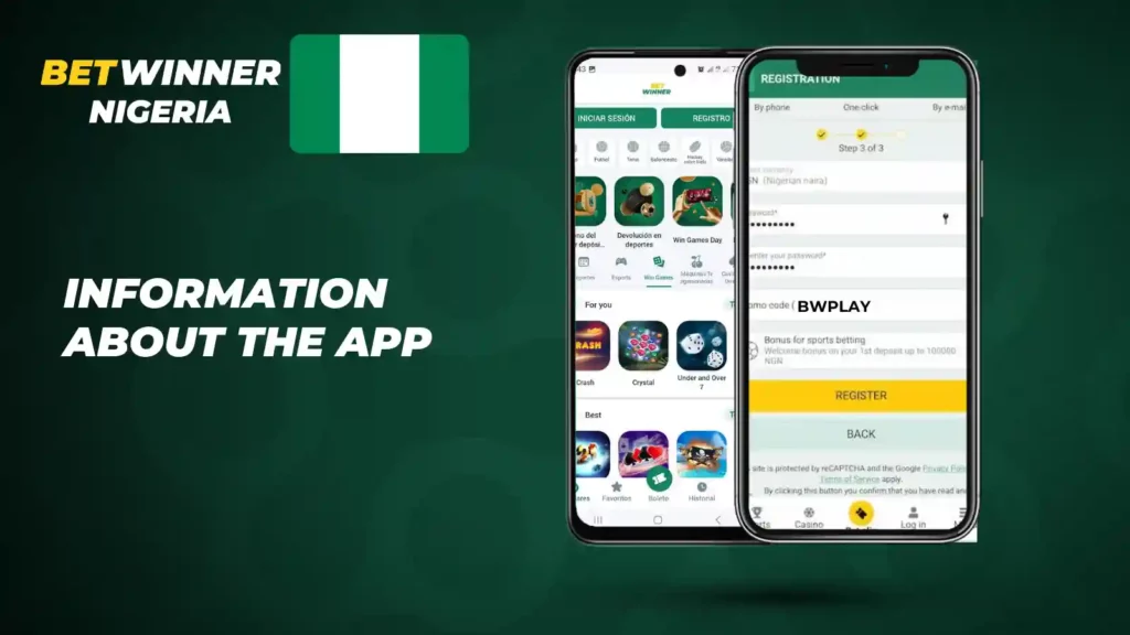 betwinner nigeria information about the app